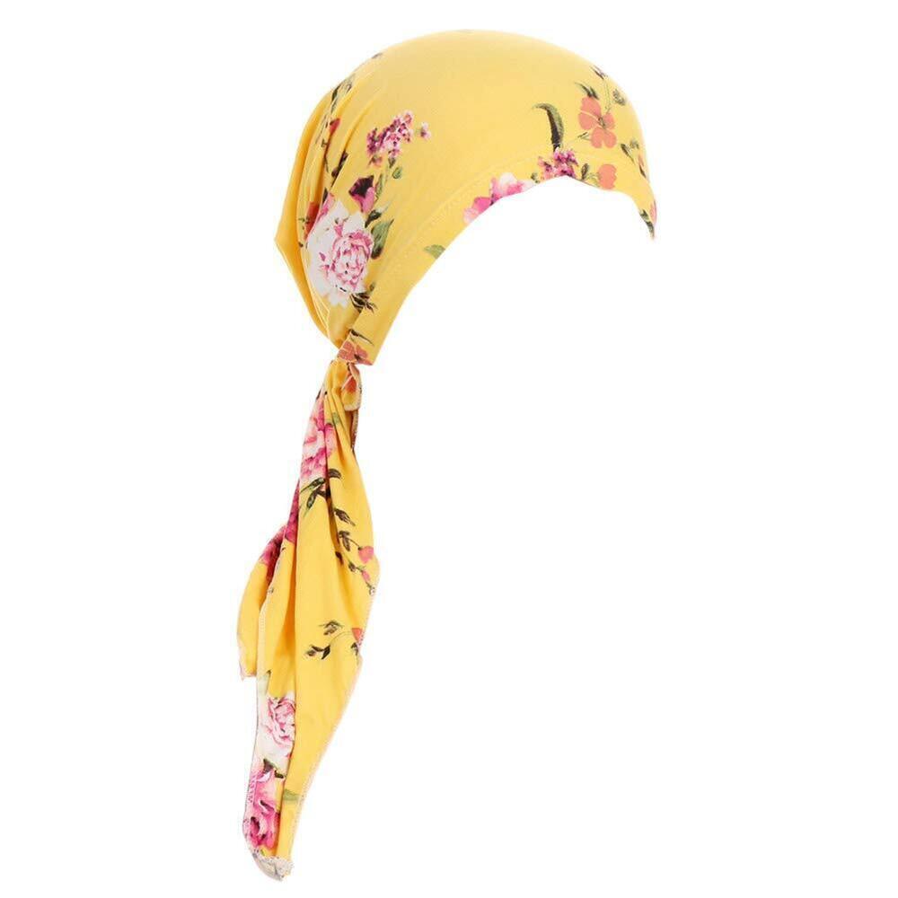 9603 Pre-Tied Bandana Turban Hat Chemo Cancer Headscarf Headwraps Headwear